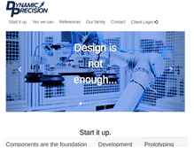 Tablet Screenshot of dynamic-precision.com